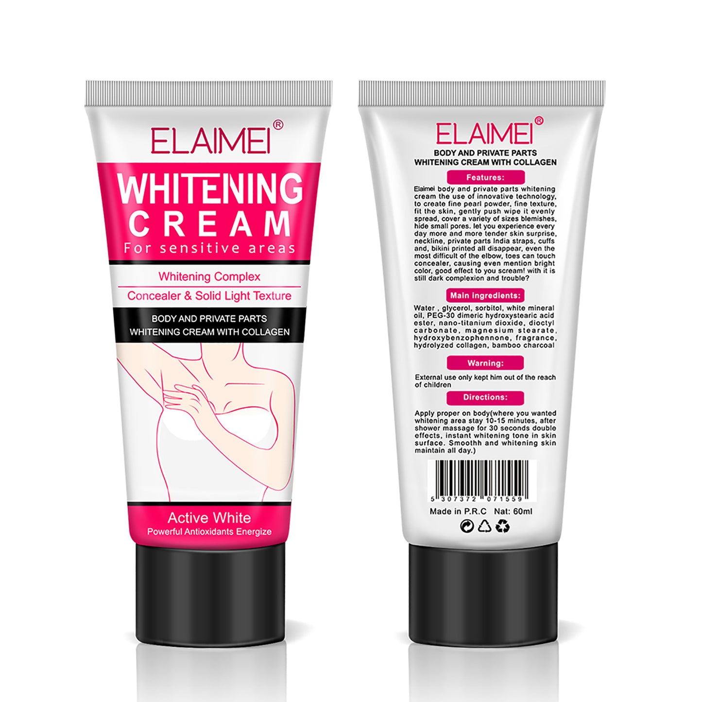 Crème Éclaircissante ELAIMEI – Pour Zones Sensibles