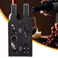 Coffret Accessoires Vin en Forme de Bouteille